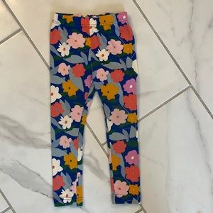 Hanna Andersson sz4 slim flowered leggings